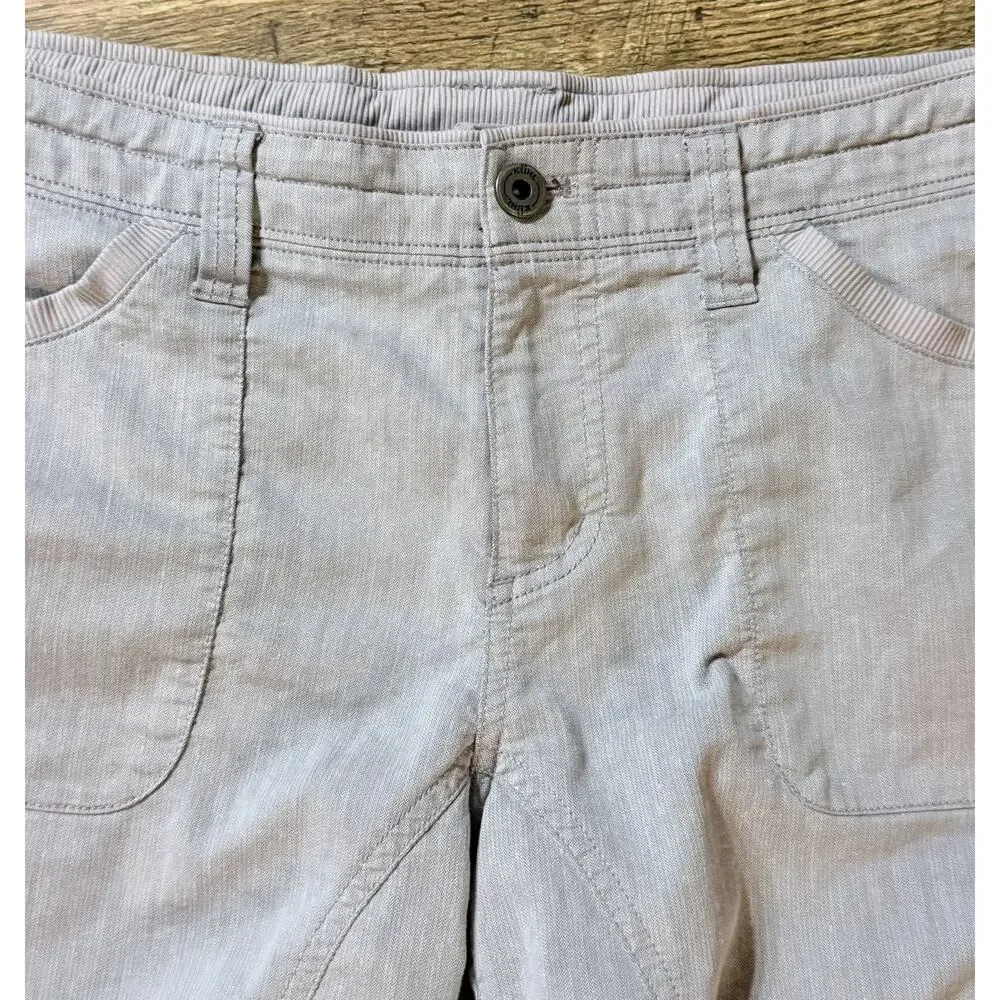 KUHL Cabo Linen Blend Shorts Womens Size 8 Outdoor Beach Boat UPF 50+ EUC